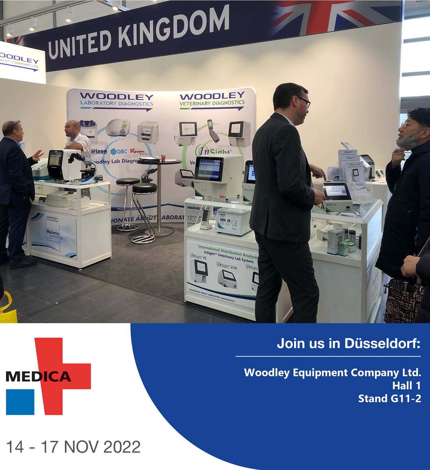 Woodley are Exhibiting at Medica 2022