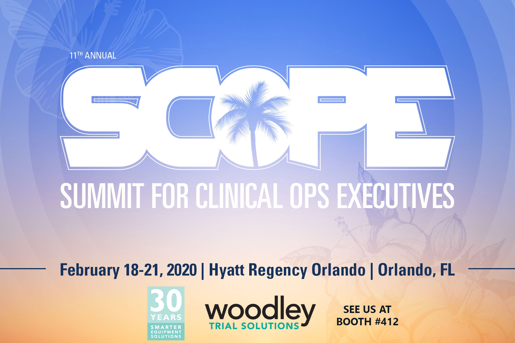 Woodley Trial Solutions will be at SCOPE Summit for Clinical Ops